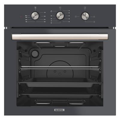 Kumtel Antrasit 2li Ankastre Cam Set(Fırın ve Ocak)