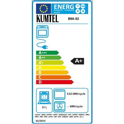 Kumtel Antrasit (Gri) Cam Ankastre Fırın B66-S2 MT