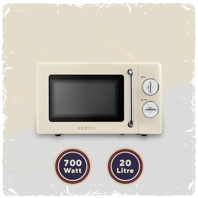 Kumtel Bej Retro Mikrodalga Fırın 20L HM-10