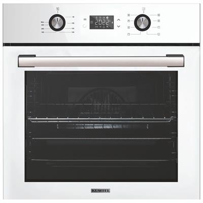 Kumtel Beyaz Cam Digital / Dokunmatik Ankastre Set - 8 Prog