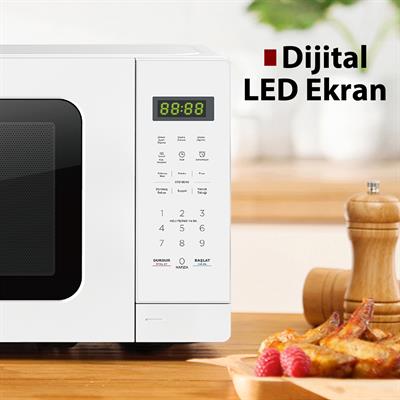 Kumtel Beyaz Dijital Mikrodalga Fırın HM-11