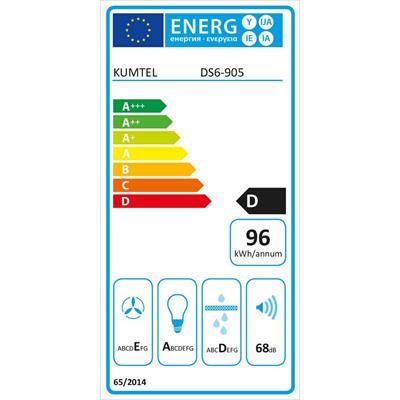 Kumtel Beyaz Sürgülü Aspiratör DS6-905 W