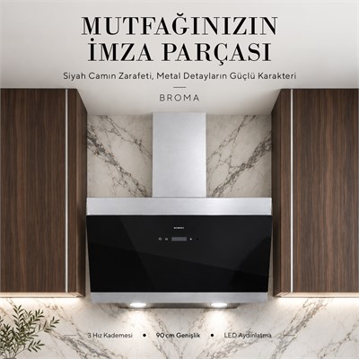 Kumtel Broma 90 Cm Davlumbaz