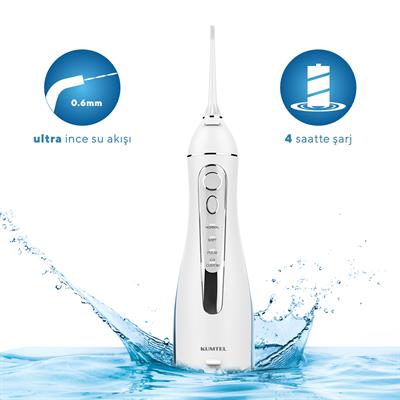 Kumtel Caremi Şarjlı Taşınabilir 3 Başlıklı Diş ve Ağız Duşu HDD-01