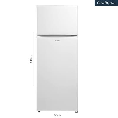 Kumtel Çift Kapılı Buzdolabı 204L HTMF-210