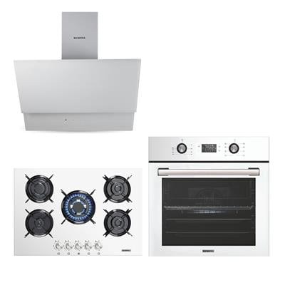 Kumtel Digital Beyaz Ankastre Set 5 Gözlü