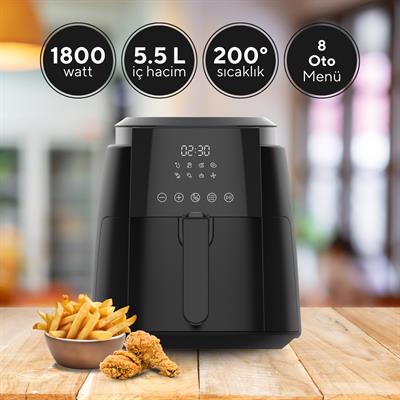 Kumtel Digital Fastfryer ( Yağsız Fritöz Airfryer ) HAF-02
