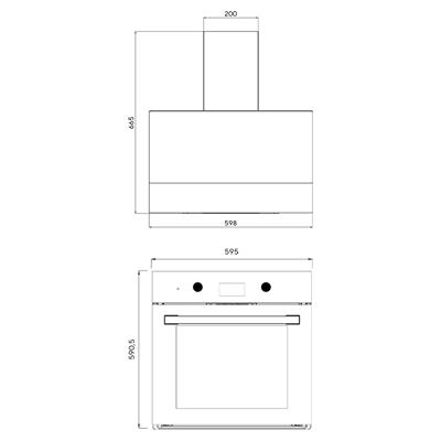 Kumtel Digital Plus 15 Programlı 2li Beyaz Ankastre Set (Fırın-Davlumbaz)