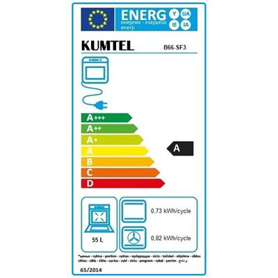 Kumtel Digital Plus Beyaz Ankastre Fırın 15 Prog. B66-SF3(DDT)