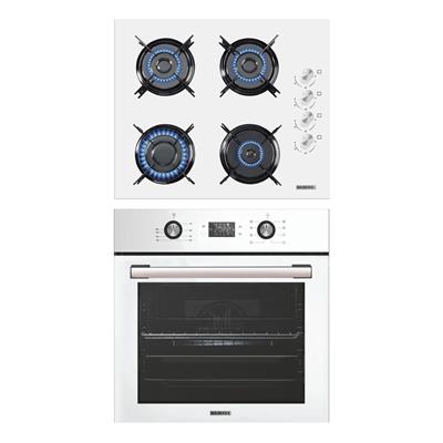 Kumtel Dijital 2li Beyaz Ankastre Set (Fırın-Ocak)