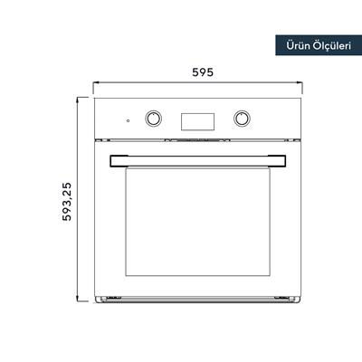 Kumtel Dijital 2li Beyaz Ankastre Set (Fırın- Davlumbaz)