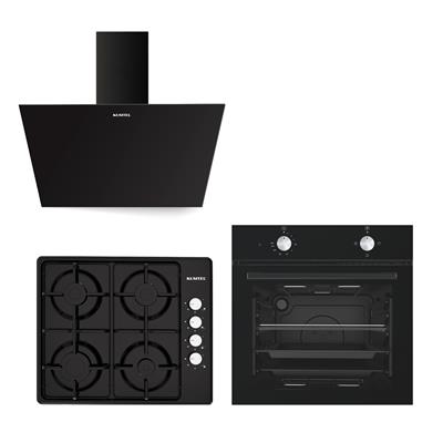 Kumtel Dinamik Siyah Ankastre Set