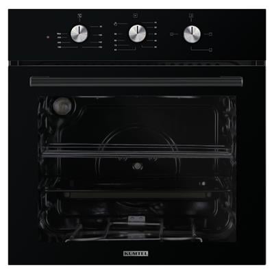 Kumtel Dizayn Siyah Cam Ankastre Set