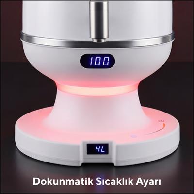 Kumtel Elektrikli Isı Ayarlanabilir Dijital Semaver HSAM-01