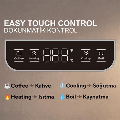 Kumtel Elektrikli Kahve Demleme Su Isıtıcı Gooseneck Dripper Kettle HCK-02