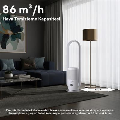 Kumtel Hava Temizleyici ve Vantilatör 2IN1 (Air Purifier & Fan) HBAP-01
