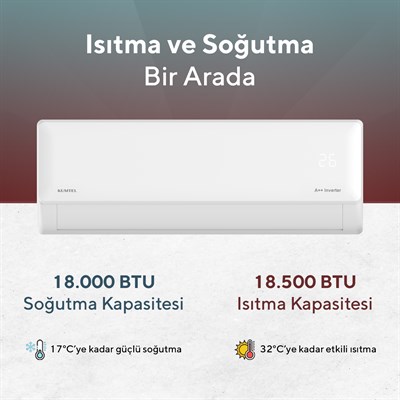 Kumtel Hınoki KMSAC-18 18.000 Btu Inverter Duvar Tipi Split Klima