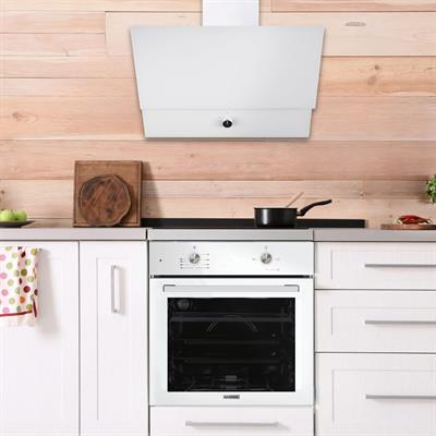 Kumtel Home Beyaz Cam Ankastre Set