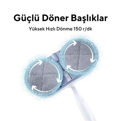 Kumtel HWSM-01 Şarjlı Kablosuz Mop Paspas