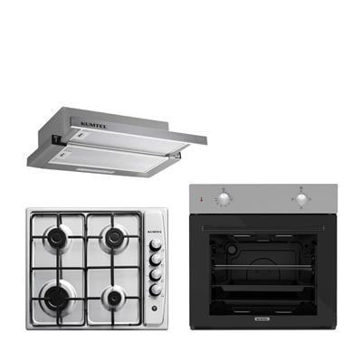 Kumtel Inox Aspiratörlü Ankastre Set