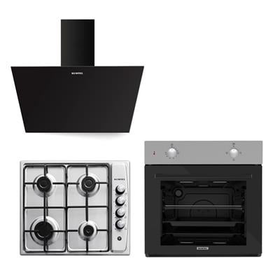 Kumtel Inox - Siyah Ankastre Set