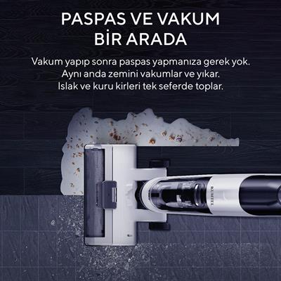 Kumtel Islak & Kuru Şarjlı Kablosuz Dikey Süpürge HWDVC-01