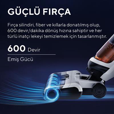 Kumtel Islak & Kuru Şarjlı Kablosuz Dikey Süpürge HWDVC-01
