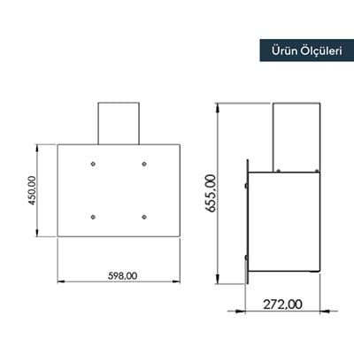 Kumtel Italian Design Cam Ankastre Davlumbaz DF6-833