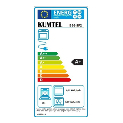 Kumtel Italian Design Cam Ankastre Fırın B66-SF2(MT)