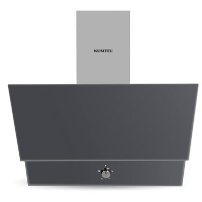 Kumtel Kristal Antrasit (Gri) Cam Ankastre Set