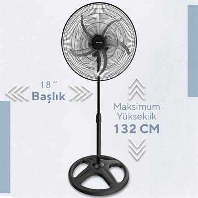 Kumtel KTF-340 3in1 Sanayi Tipi Vantilatör 18 