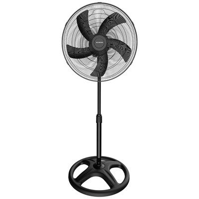 Kumtel KTF-345 Siyah 18 İnç Ayaklı Vantilatör 60 W, 5 Pervaneli, 3 Kademeli, 132 cm Ayarlanabilir Yükseklik