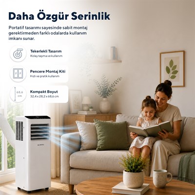 Kumtel Kusunoki KMPAC-7 7.000 Btu Taşınabilir Portatif Klima