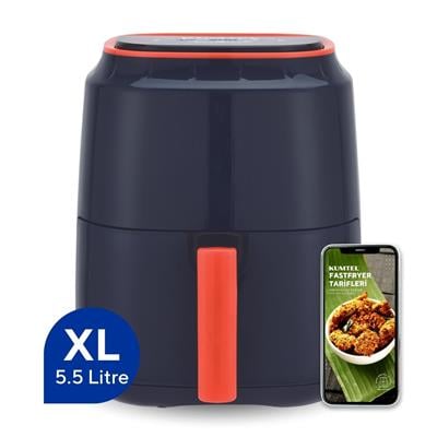 Kumtel Lacivert Digital Fastfryer (Yağsız Fritöz Airfryer) HAF-09
