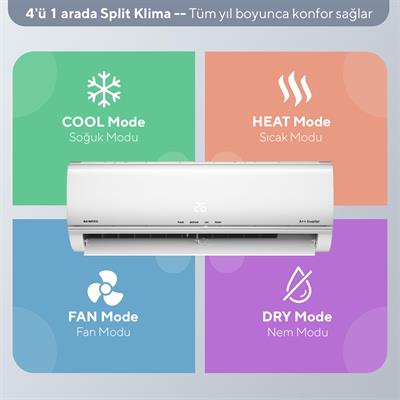 Kumtel Matsu KMSAC-18  A++ 18.000 BTU Inverter Duvar Tipi  Split Klima