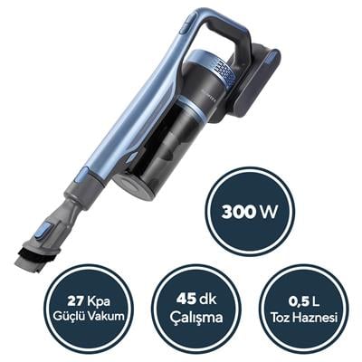 Kumtel Mavi Kablosuz Şarjlı Dik Süpürge HVC-15