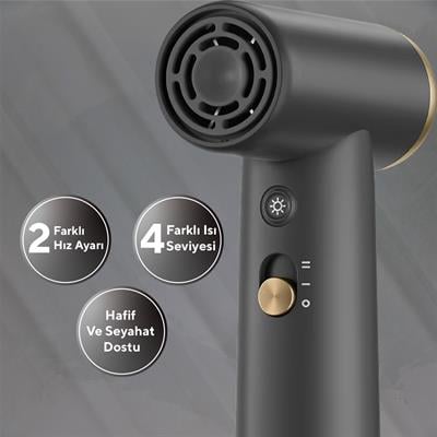 Kumtel Mini Saç Kurutma Makinesi Siyah HHD-09