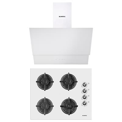 Kumtel Plus 2li Beyaz Ankastre Set (Ocak-Davlumbaz)
