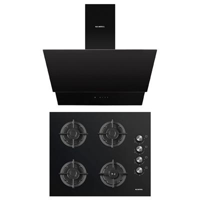 Kumtel Plus 2'li Siyah Ankastre Set (Ocak-Davlumbaz)