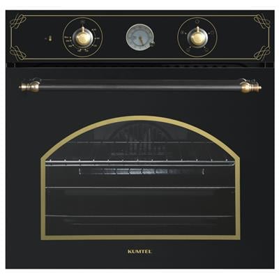Kumtel Rustik Siyah Cam Ankastre Fırın B66-SF2(AT)(4PRO)