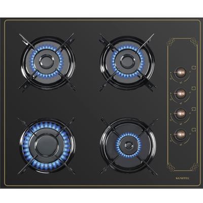 Kumtel Rustik Siyah Cam Ankastre Set