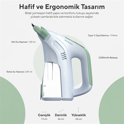 Kumtel Şarjlı Cam Temizleyici HWINC-01