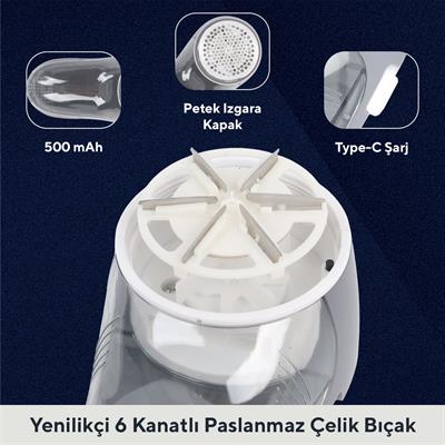 Kumtel Şarjlı Tüy Toplama Makinesi HLRC-05
