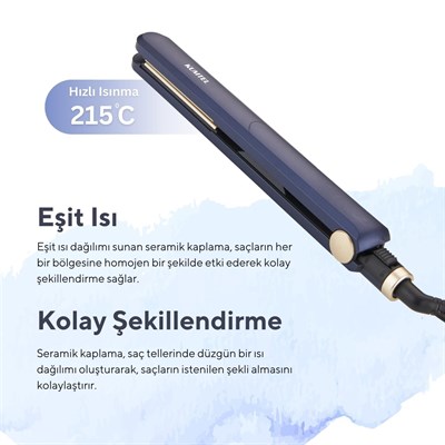 Kumtel Seramik Saç Düzleştirici HHS-01