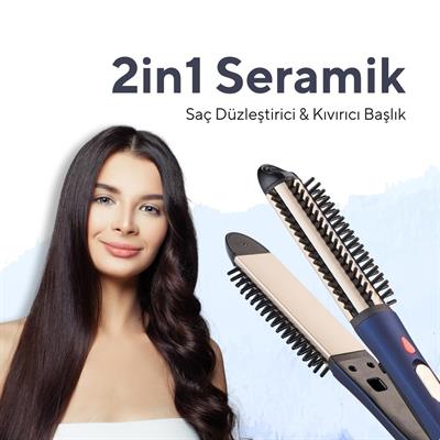 Kumtel Seramik Saç Şekillendirici ve Düzleştirici HHSC-03