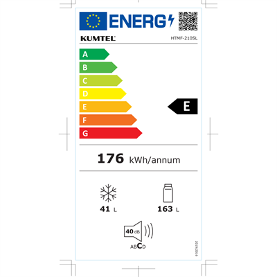 Kumtel Silver Çift Kapılı Buzdolabı 204L HTMF-210SL