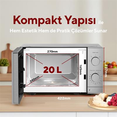 Kumtel Silver Mikrodalga Fırın HM-16
