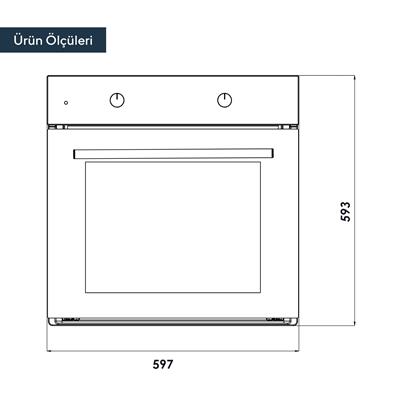 Kumtel Siyah 2li Ankastre Set (Fırın-Ocak)