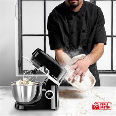 Kumtel Siyah Hamur Yoğurma 1800Watt 4.5Lt Dondurma Yapma Aprt. SM-02
