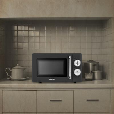 Kumtel Siyah Retro Mikrodalga Fırın 20L HM-09